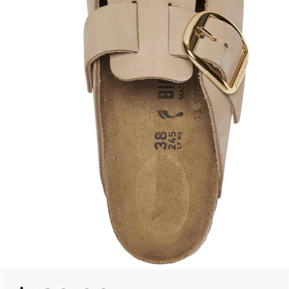 Birkenstock Tan Buckle Clogs Size 7 - Picture 8 of 8